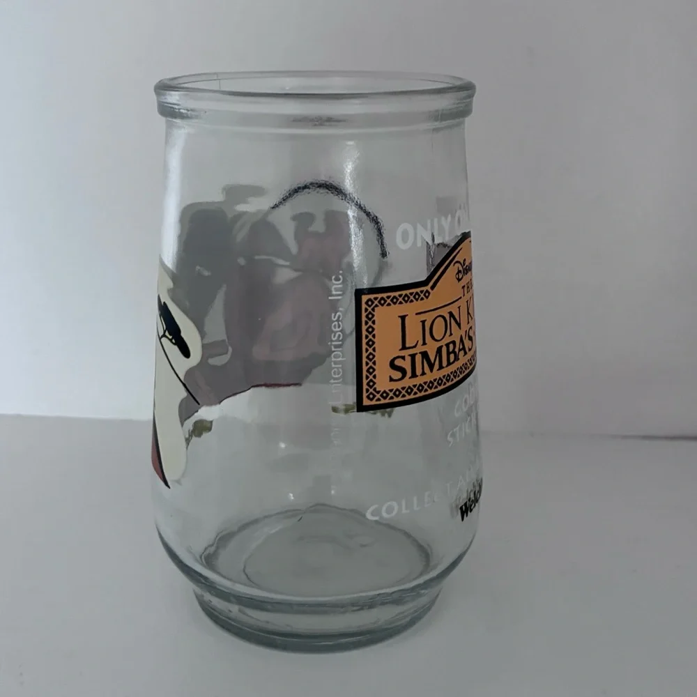 Vintage 90’s Welch's drinking glass, Disney’s the Lion King 2 Simba's Pride